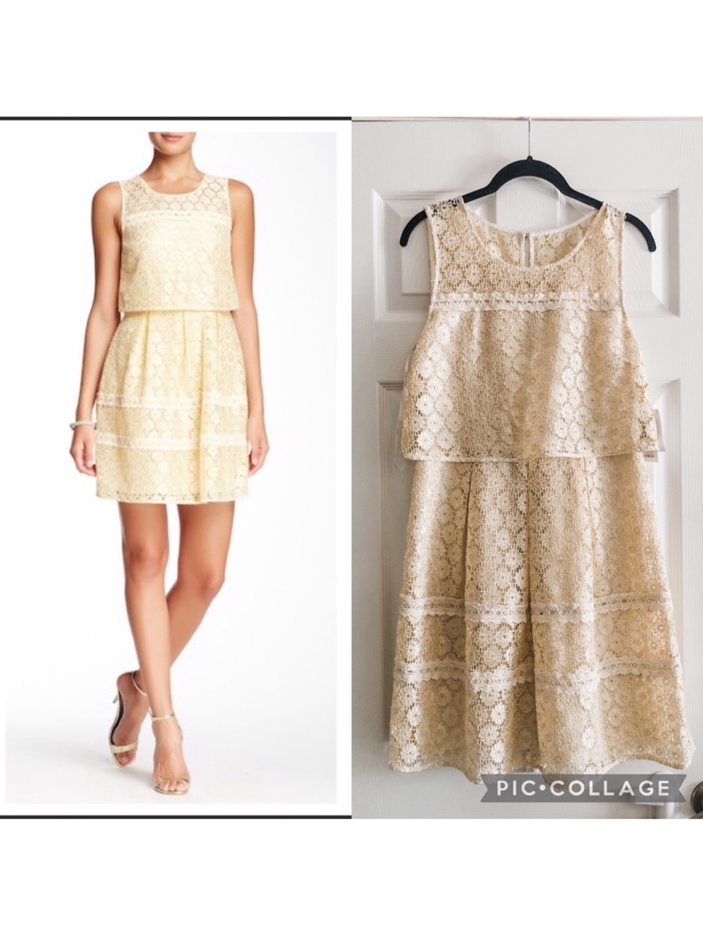 Cream Lace Tiered Midi perfect Wedding guest dress